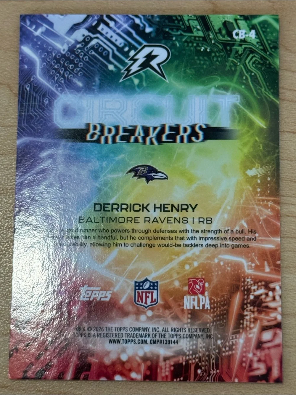 2026 Topps Resurgence Circuit Breakers Derrick Henry CB-4